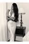 LONG DRESS WITH LACE DETAILS - 4