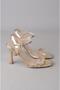 Seç Y250 Stone-Embellished Single Strap Heel Shoes (Heel: 10 cm) Gold - 4
