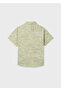 Boy's Short Sleeve Shirt Green 6172 - 2