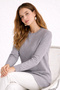 Patterned Tesettür Tunik N3192 Gray - 2