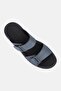 Men Slip On Two Strap Arabic Sandals, Dark Grey - 4