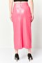 Women Solid Midi Skirt, Pink - 4