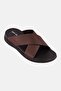 Men Slip On Arabic Sandals, Brown
