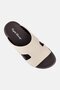Men Slip On Arabic Sandals, Dark Khaki - 4
