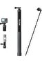 TELESIN 3rd Gen 3M Carbon Fiber Selfie Stick – Ultra Long 300cm Waterproof Monopod for Action Cams
