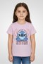 Lilo And Stitch Toddlers Girl Graphic Print Short Sleeve T-Shirt, Purple