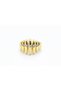 Steel Double Color Adjustable Design Ring - 2