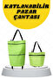 Foldable Wheeled Shopping Bag Practical and Detailed Market Cart