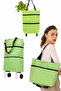 Foldable Wheeled Shopping Bag Practical and Detailed Market Cart - 3