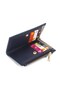 Women's Glittery Zipper Compartment Bag with Wallet and Card Holder Compartments - 4
