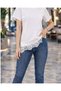Pink Oversized T-Shirt Satin Lace Detailed Asymmetrical T-Shirt\T-Shirt - 6