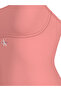 Women's Pink One-Piece Strap Swimsuit - 5