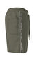 Men's Khaki Yan Striped Detail Medium Length Drawstring Swim Shorts - 3