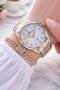 Calendar Numerals Steel Cord 30 Mt Water-Resistant Women Wrist Watch + Bracelet Vs.Blkt.0860