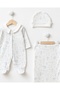Desire Patterned Self-Gloved 3-Piece Organic Hospital Discharge Set for Newborns - 8