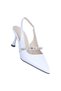 Byn Ayışığı By19 White Patent Leather Women's 7cm Heeled Shoes