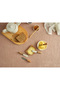 6-Piece Wooden Strappy Breakfast Knife Set – 10 cm Natural and Sharp Blades - 4
