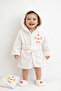 100% Cotton Cotton 0-2 Years Old Baby Bathrobe Set in Box – Includes Hooded Towels, Bathrobe, Slipper and Towel - 3