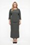Women's Khaki Summer Clothes with Elastic Waist, Sleeves and Side Zippers with Accessories Top and Bottom Set