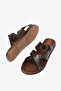 Women's Green Comfortable Thermo Sole with Buckled Cross Straps Slipper - 4