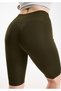 Women's High Waist Shaping / Sculpting Biker Leggings Above Knee Sport Casual Shorts Leggings