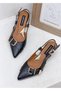 26104824Y Front Buckle Detail Genuine De Leather Rkasi Open 5cm İnc Stiletto Heel Ti̇letto Shoes Women - 4