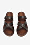 Women's Green Comfortable Thermo Sole with Buckled Cross Straps Slipper - 2