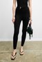 Sicily women's soft and Stretchy fabric Buckle Detail Slim Fit black leggings - 3