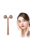 Metal Facial Massager Face Yoga Guasha 3D Roller Graston Apparatus Gold Color