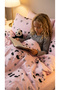 Single Fitted Sheet Bed Cotton Bed Panda Patterned Duvet Cover Set 160X200 cm Children's Teenager's Room - 6