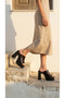 High Platform Wedge Heel Single Strip Skin Summer Women's Slippers Sandals Shoes - 5