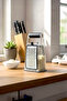 4-Piece Double-Sided Stainless Steel Grater with Silicone Handle, Garlic Grater with Measured Transparent Container 1 Liter - 3