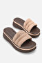 Cindy Three-Striped Stone Slippers