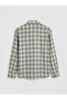 Giyçık Store Den Green Regular Fit Plaid Linen Look Men's Shirt - 2
