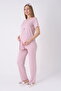 Women's Maternity & Pregnancy 3-Piece Pajama Set - with Dressing Gown, Nursing Detail, and Patterned Maternity Sets - 5