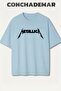 Metallica Printed Premium Oversized Cotton Lu t Shirt