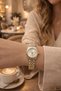 Troyas Gold & Silver Steel Wristwatch, Old Money, Vintage, Stylish Women's Watch - 4
