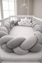 Waffle Piqué Mesh Edge Protector for Standard Crib and Park Beds - with Pillow Gifts - 2