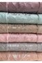 Miosse 6-Color 6-Piece Jacquard Cotton Piece Towel Set - 50X90 cm Luxury Embroidered Hand and Face Towels - 3