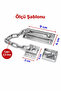 Sliding Door Lock Iron Window Safety Chain Steel Door Security Lock Durable Metal - 2
