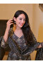 Grey Viscose Flower Print Kurta Set - VRN1012 | Grey - 3
