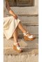 High Platform Wedge Heel Skin Buckle Summer Women's Wedge Sole Sandals Shoes - 6