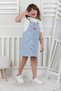 Girl's Heart Embroidered Denim Gilet Dress – Denim Gilets with Straps, Casual and Stylish Combination - 2