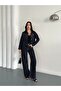 Premium Stone Collection Pocket Detail Belted Denim Jacket Pants Jeans Bottom Top Stone Set - 2