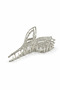 Silver Color Stone Flower Figured Metal Hairpin - 4