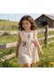 Linen Girls' Embroidered Dress