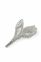 Silver Color Stone Flower Figured Metal Hairpin