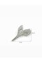 Silver Color Stone Flower Figured Metal Hairpin - 5