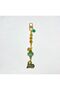 Aventurine and Citrine Stone Abundance & Luck Keychain - 4
