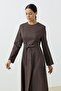 Elvira Dress Brown - 3